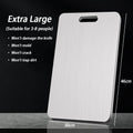 Stainless Steel Cutting Boards Kitchen Food Thickened Double Sided Zpaxo E