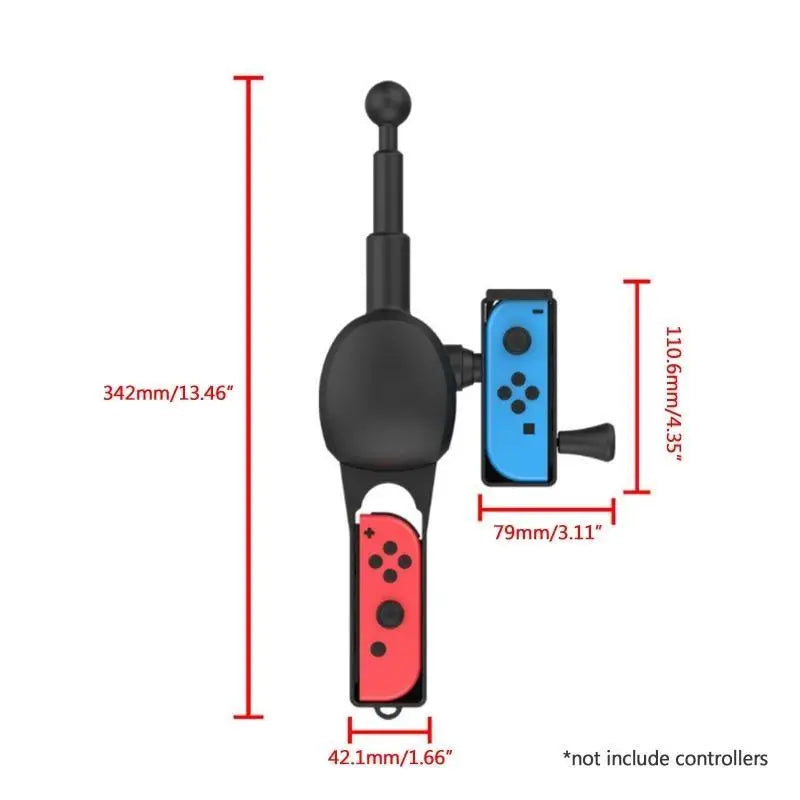 652F Fishing Rod for Switch Accessories Fishing Game Controller Bundle Somatosensory Device Gadgets Gift for Party Zpaxo