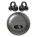 Clip Earbuds Open Ear Wireless Bluetooth 6 0 Headphones Mic 50H Play
