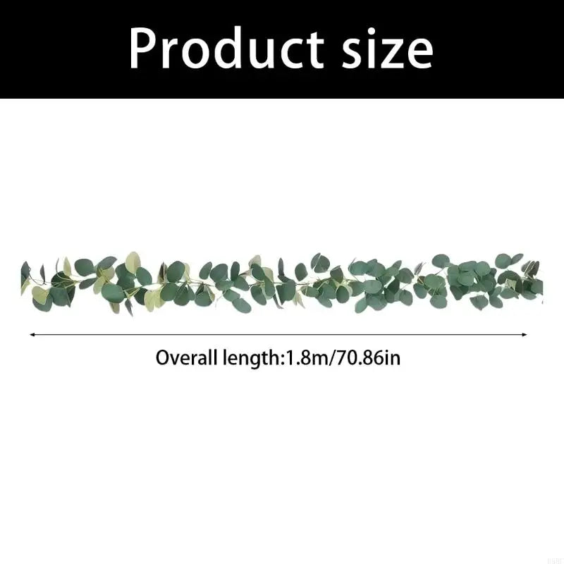 6 Foot LED Illuminated Artificial Eucalyptuses Garlands No Assembly
