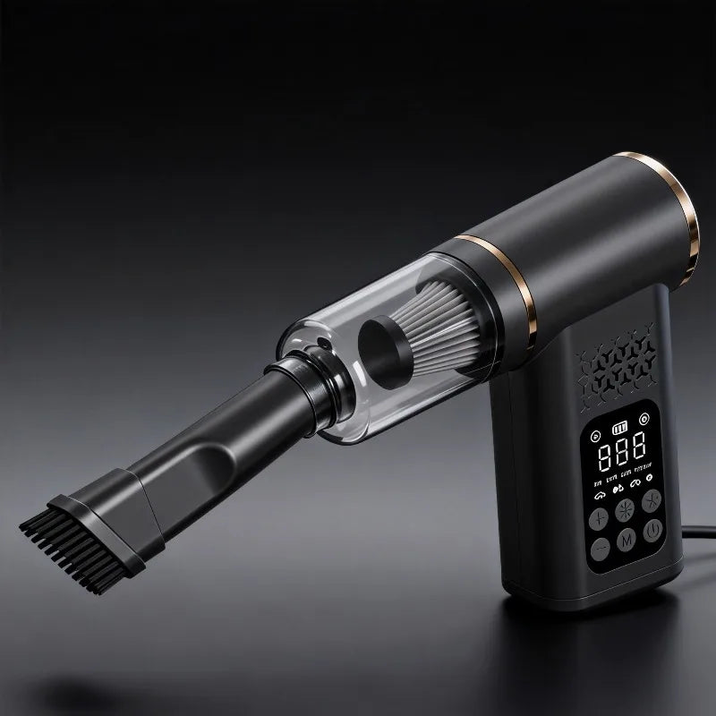2-in-1 Wireless Car Vacuum & Smart Tire Inflator | Digital Display