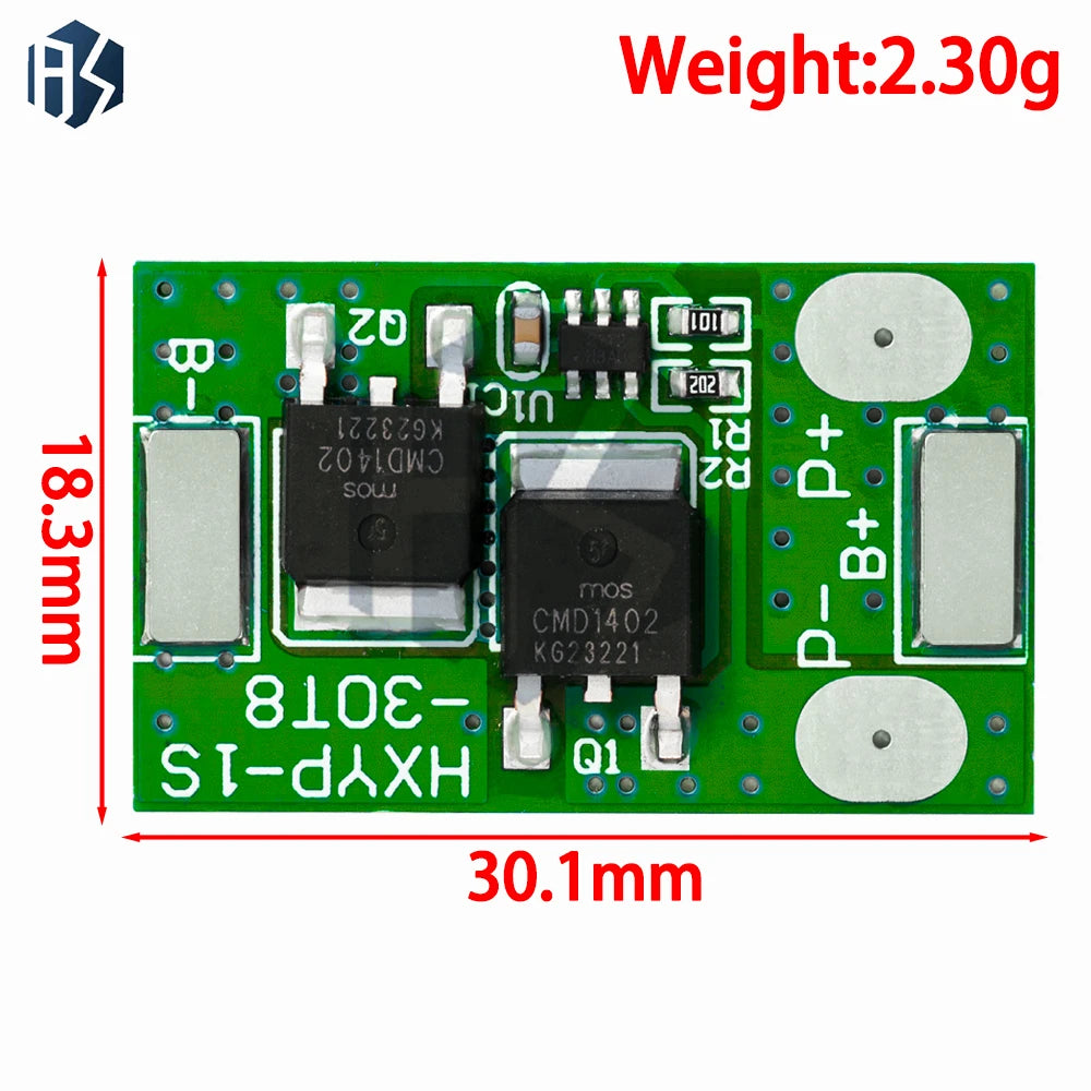 1S 7A 3.2-3.65V/3.7-4.2V LiFePO₄/Li-ion Battery Protection Board Overcurrent, Charge/Discharge Protection Zpaxo