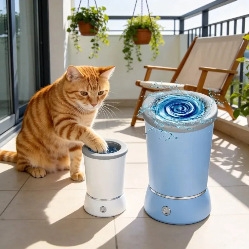 Electric Dog Paw Washer – USB Rechargeable Auto Cleaner