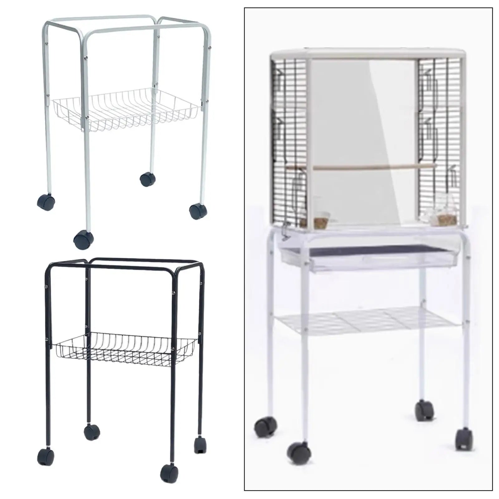 Bird Cage Stand Multifunctional Practical Vanity Tray Bathroom Side Zpaxo
