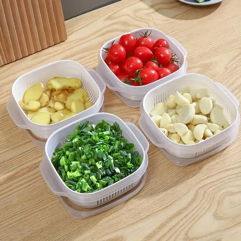 Rice storage box, microwaveable in the kitchen, steaming lunch box, freezer box for the fridge, fruit organizer box Zpaxo