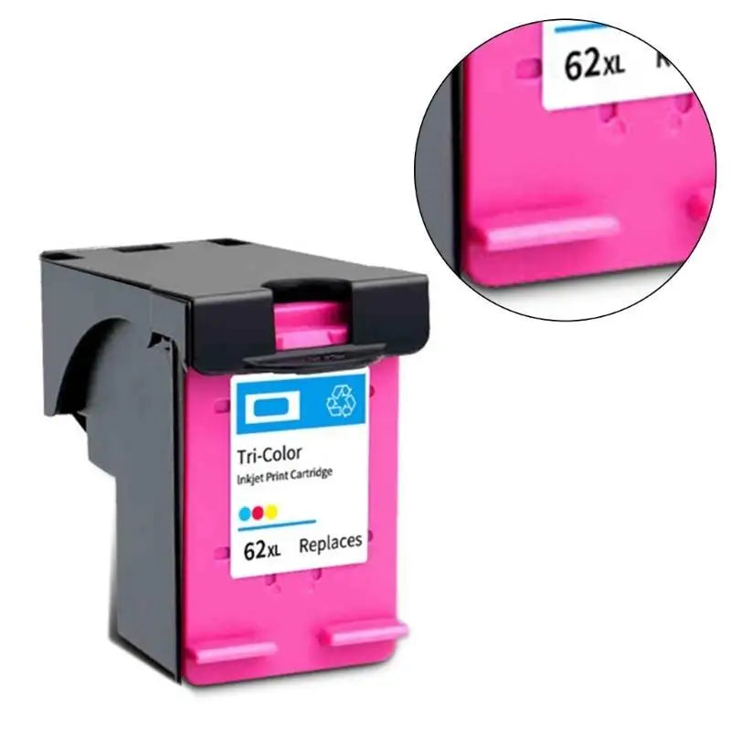 652F 62XL Cartridges Black Remanufactured HP 5540 5640 7640 Zpaxo