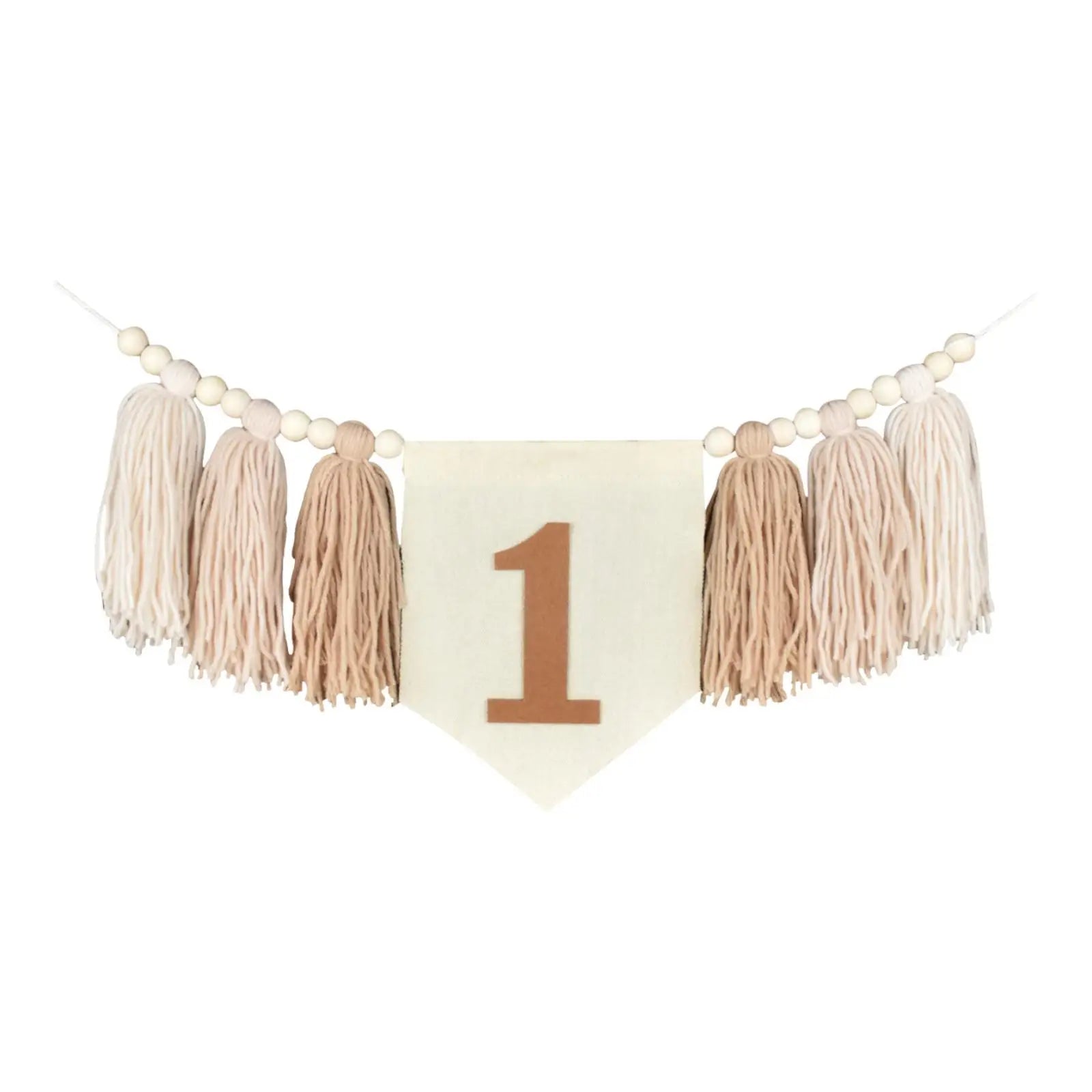1ST Birthday Highchair Banner Decoration Photo Prop Birthday Party Birthday Zpaxo Khaki