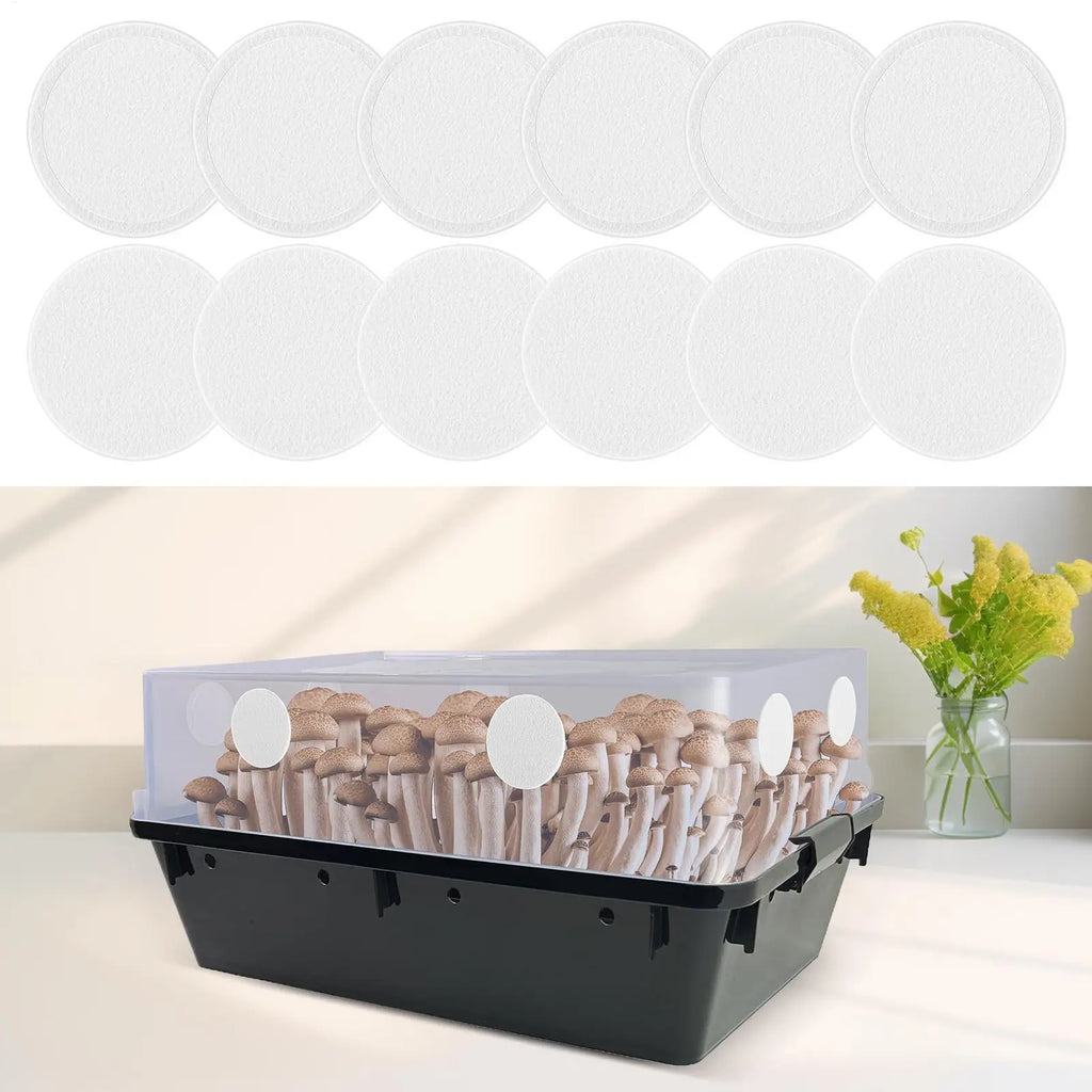 24x Mushroom Adhesive Filter Discs Moisture Preservation Grow Box
