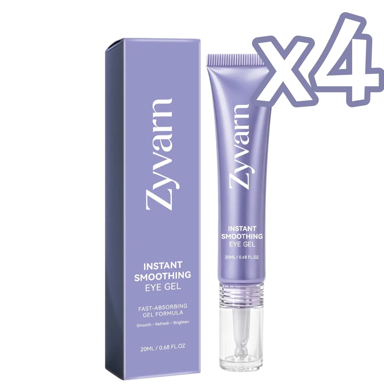 ZYVARN Instant Lift Eye Gel – Anti-Puffiness & Dark Circles Eye Treatment Gel Zpaxo 20g Boxed x 4pcs