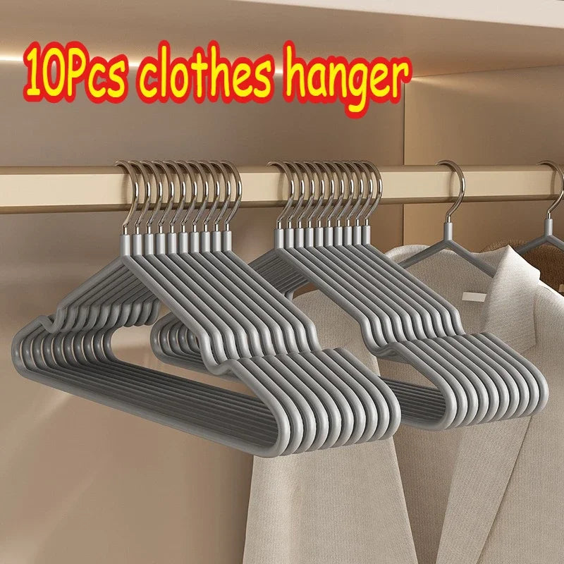 Non-Slip Coated Metal Suit Coat Hangers Heavy Duty Clothes Hangers Metal Shirt Jacket Hanger with Round Notches for Dress Zpaxo 10pcs grey