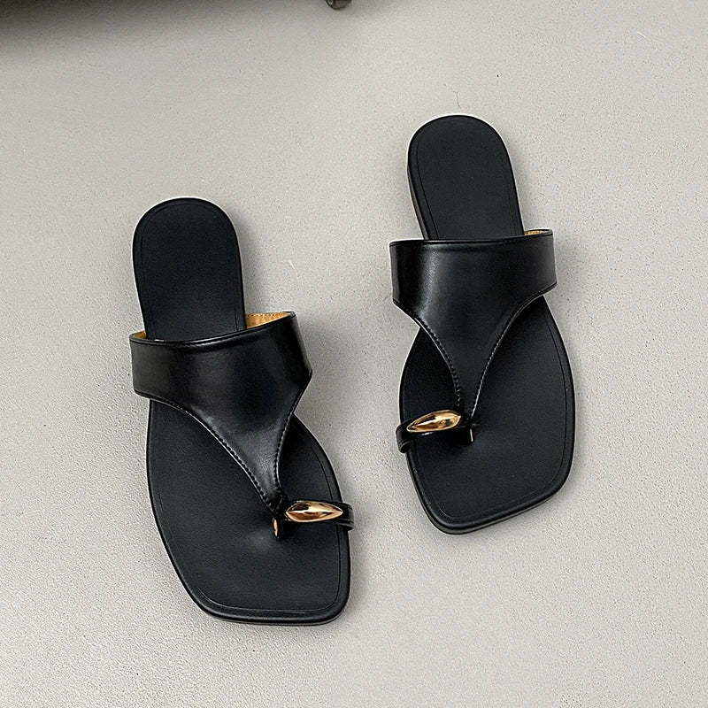 Women's Heels Sandals Summer Bow Bead Shallow Buckle Mary Janes Shoes