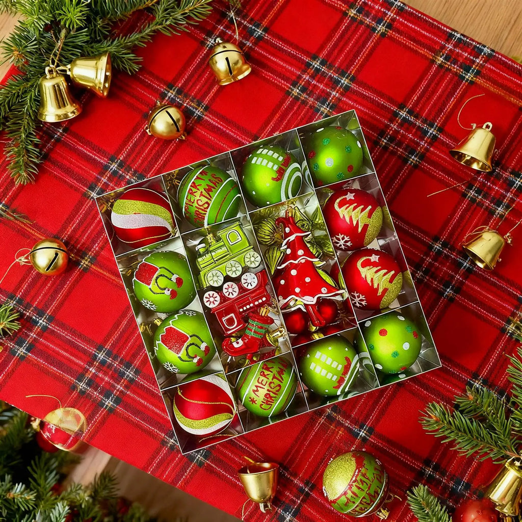 Christmas Ball Ornaments Shatterproof Decorative Bulbs Wedding Party