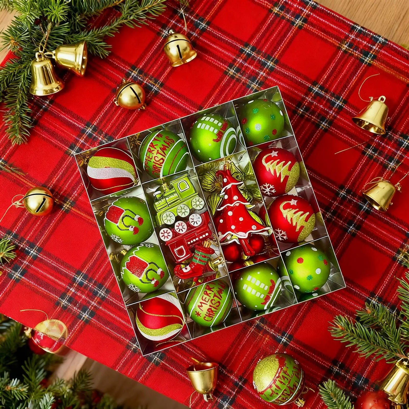 Christmas Ball Ornaments Shatterproof Decorative Bulbs Wedding Party