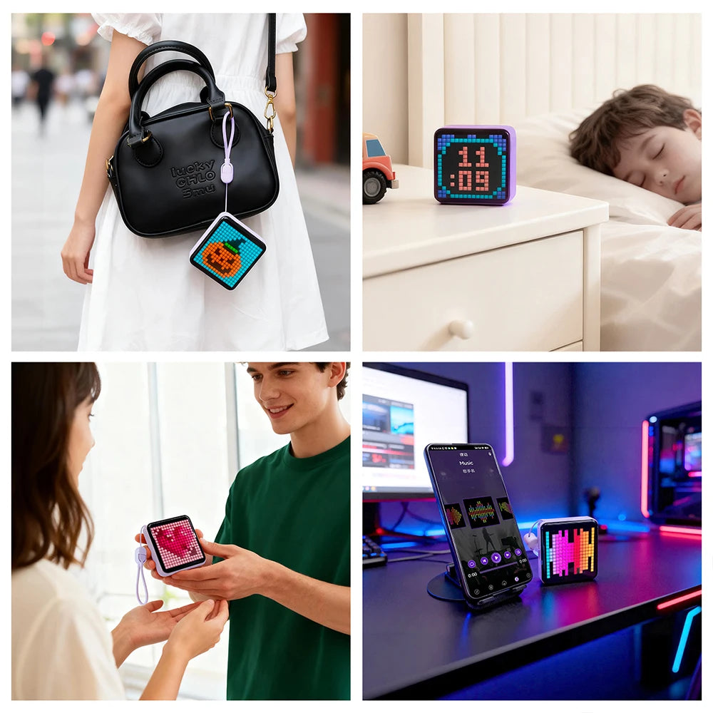 LED Pixel Display Night Light Bluetooth APP Control DIY Piexl Zpaxo