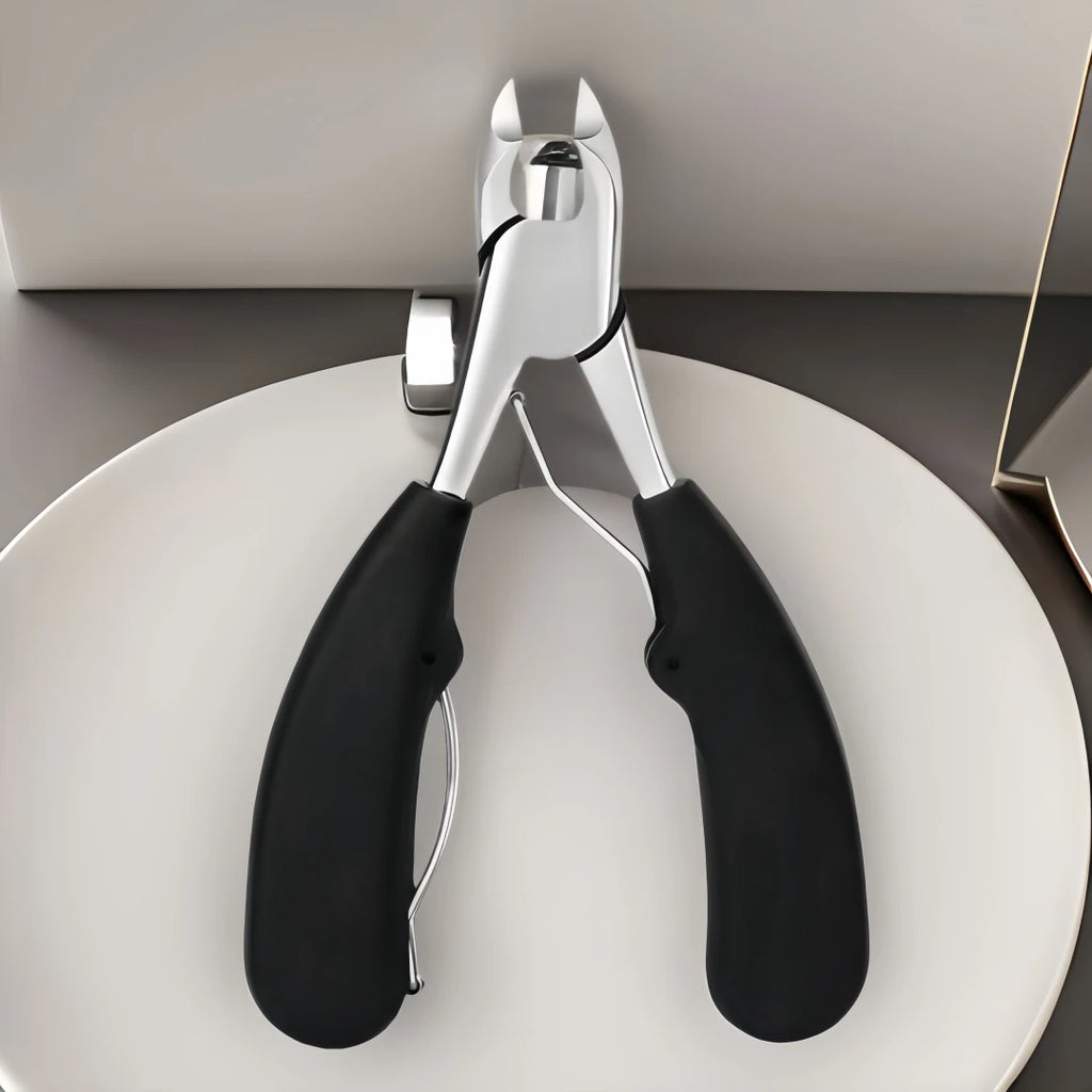 exquisite Large nail clipper, elbow, thick and hard toenails, large opening, pointed mouth, nail groove, and trimming pliers set Zpaxo