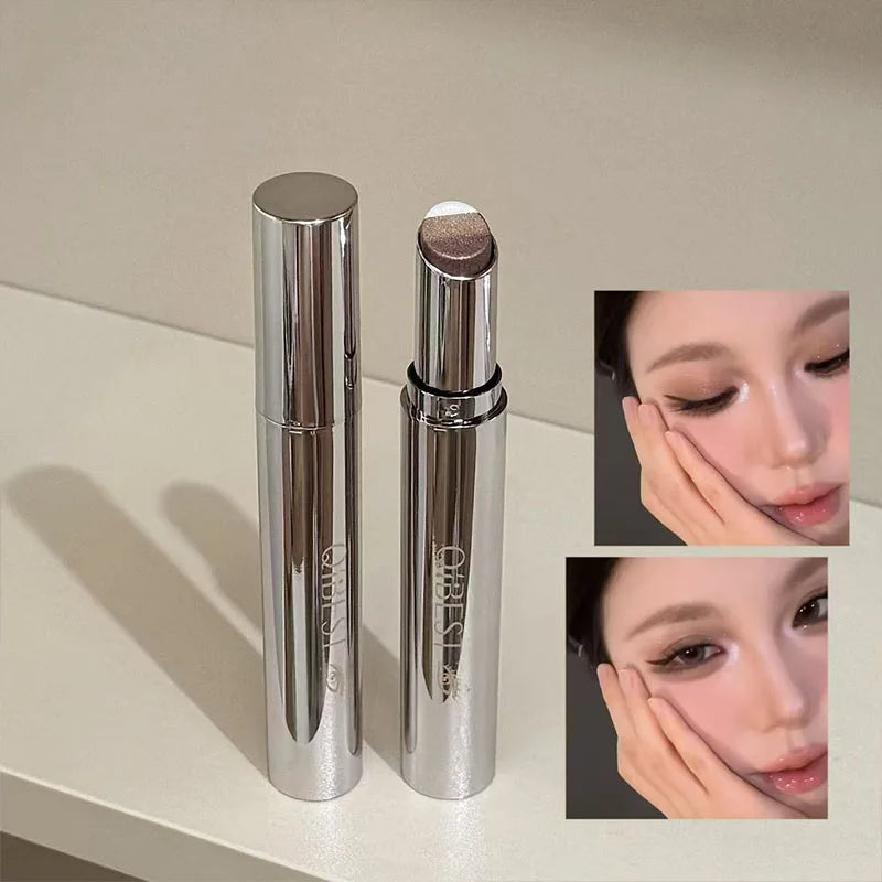Eyeshadow Stick Is Long-lasting and Easy To Color, Waterproof and Anti-smudge Fine Flash Eyeshadow. Zpaxo
