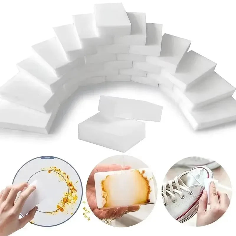 Magic Melamine Cleaning Sponges 10–60 Pack | White Eraser Pads Melamine Cleaning Sponge Zpaxo