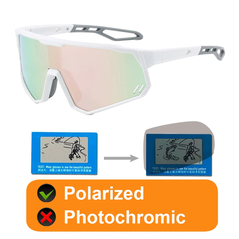 Toptrek Polarized Cycling Sunglasses Photochromic Bike MTB Driving Men Women Glasses Outdoor Sport Hiking Riding Fishing Eyewear Zpaxo GLA04 Polarized