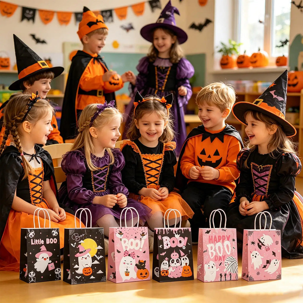 Halloween Goodie Bags 6 Cookie Wrapping Candy Storage Kids Teens