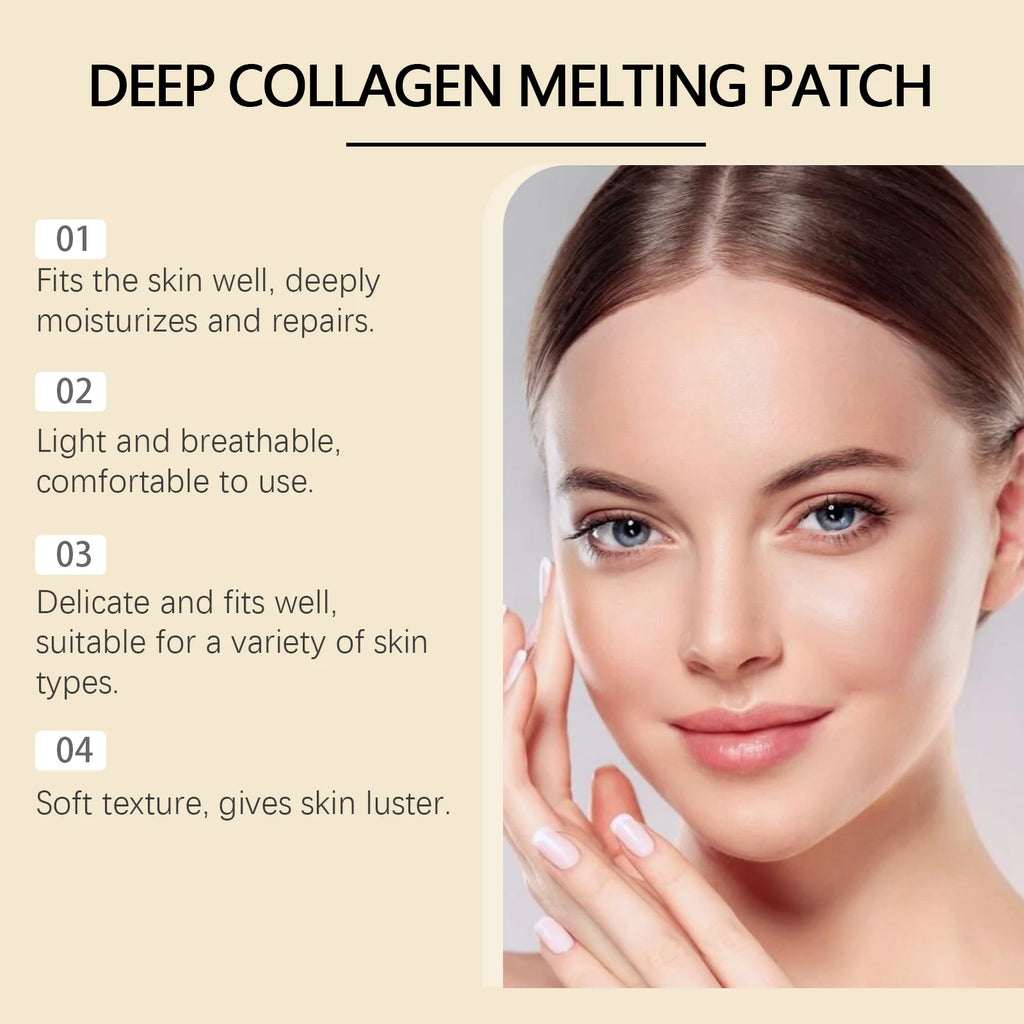 Hoygi Collagen Water-Soluble Patches – Eye & Face Firming Mask Collagen Face Patch Zpaxo