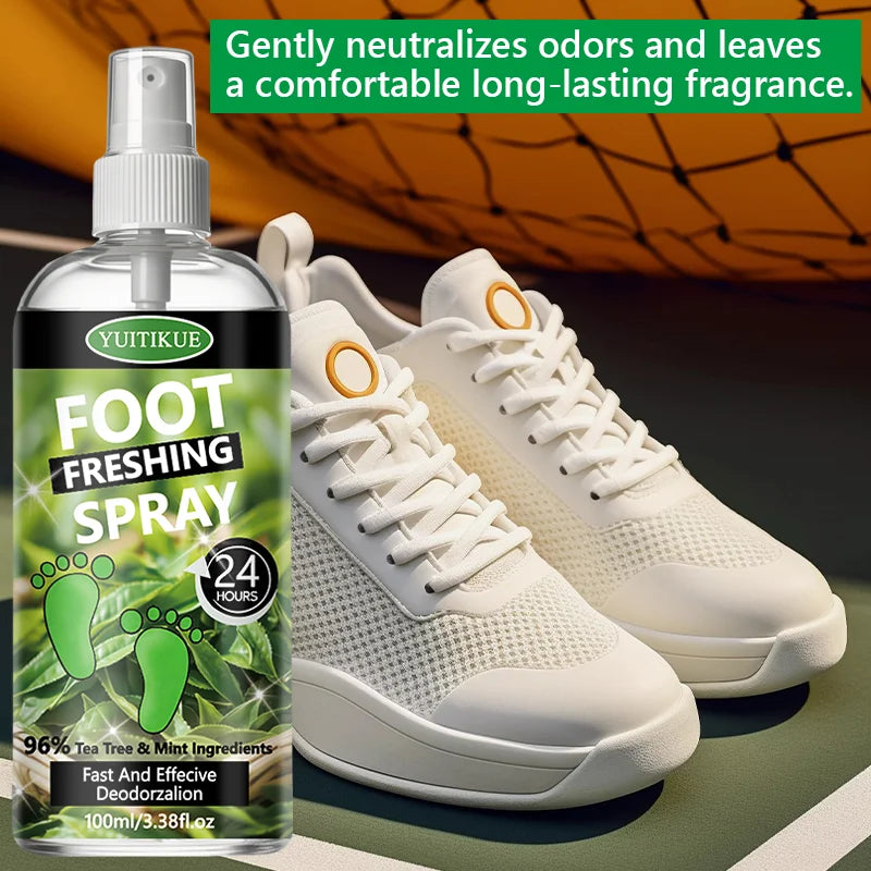 YUITIKUE Tea Tree Foot Deodorant Spray – Odor Eliminator Foot Deodorant Spray Zpaxo