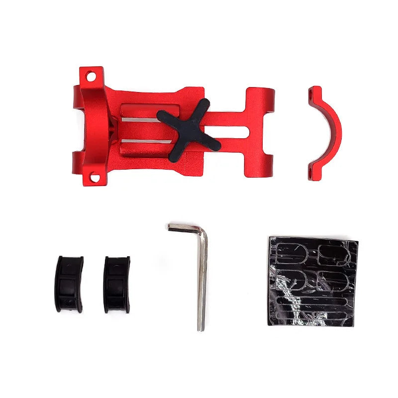 Bike Phone Holder Anti-Slip Shockproof Grip Metal Handlebar Mount Support For Bike Scooter Cycling Bicycle Handlebar Mount Kit Zpaxo