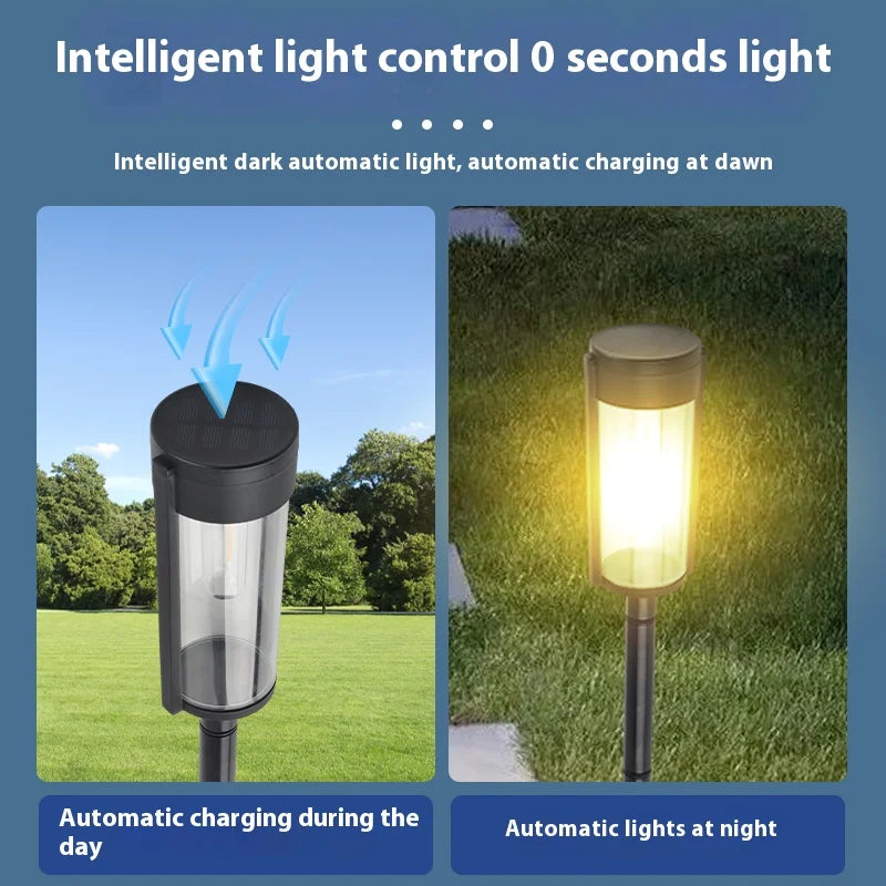 LED Solar Lawn Light – Rainproof Outdoor Garden Path Lamp