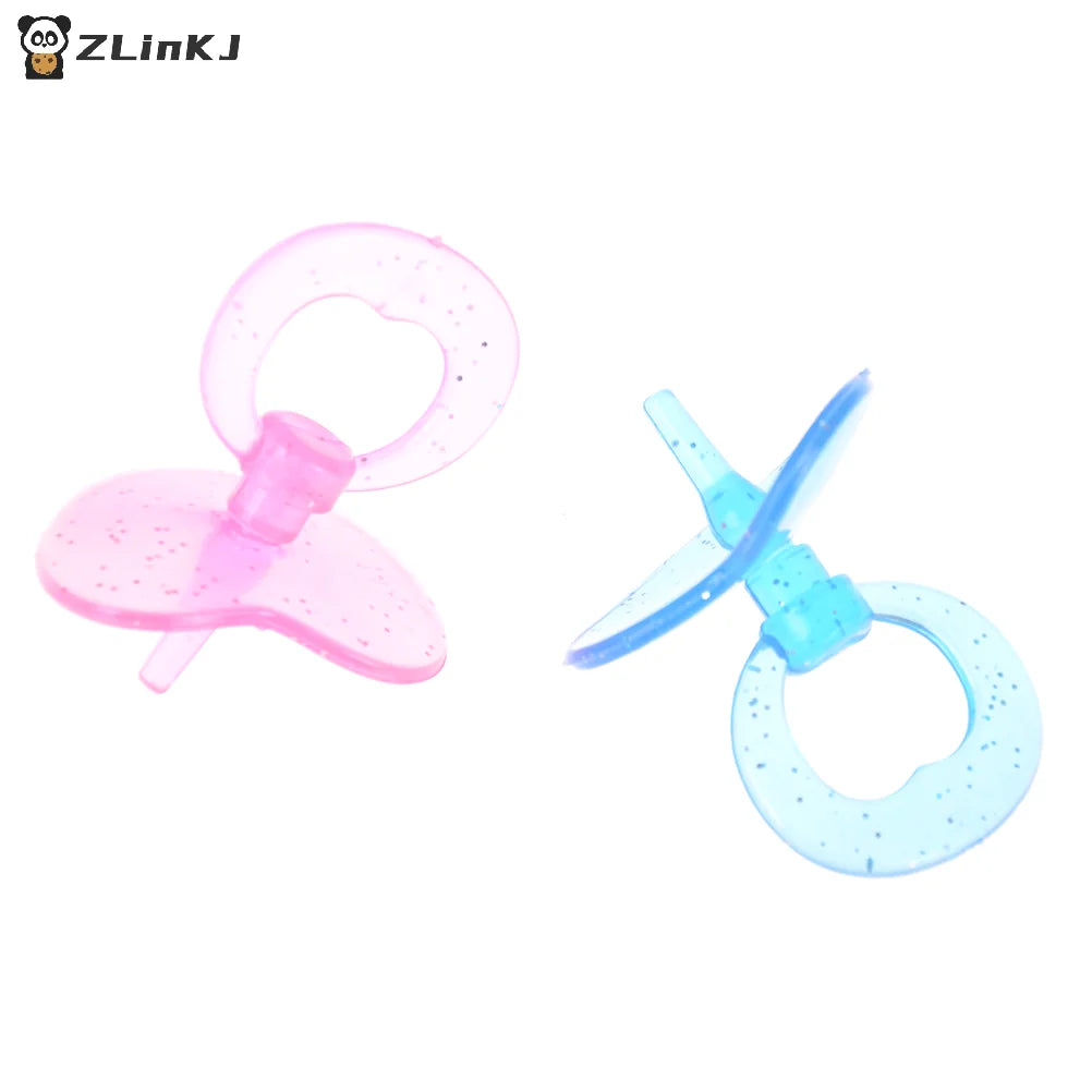 ▶Baby Doll Pacifier Play House Supplies Dollhouse Feeding Nursery Room Toy Color Random 2Pcs Zpaxo