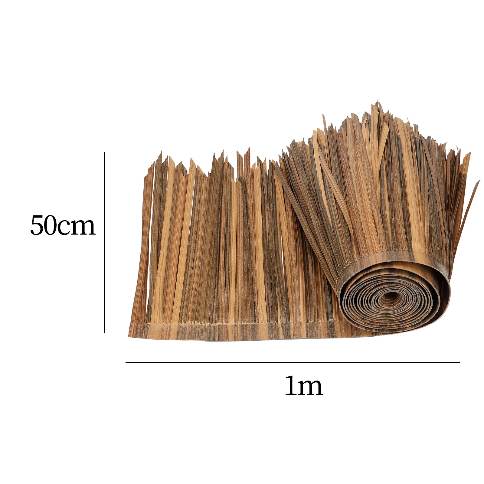 Grass Artificial Thatch Roofing for Outdoor Garden Patio Umbrella Cover 1mx50cm Straw Roof Thatch Simulation Panel Palm Thatch Zpaxo D