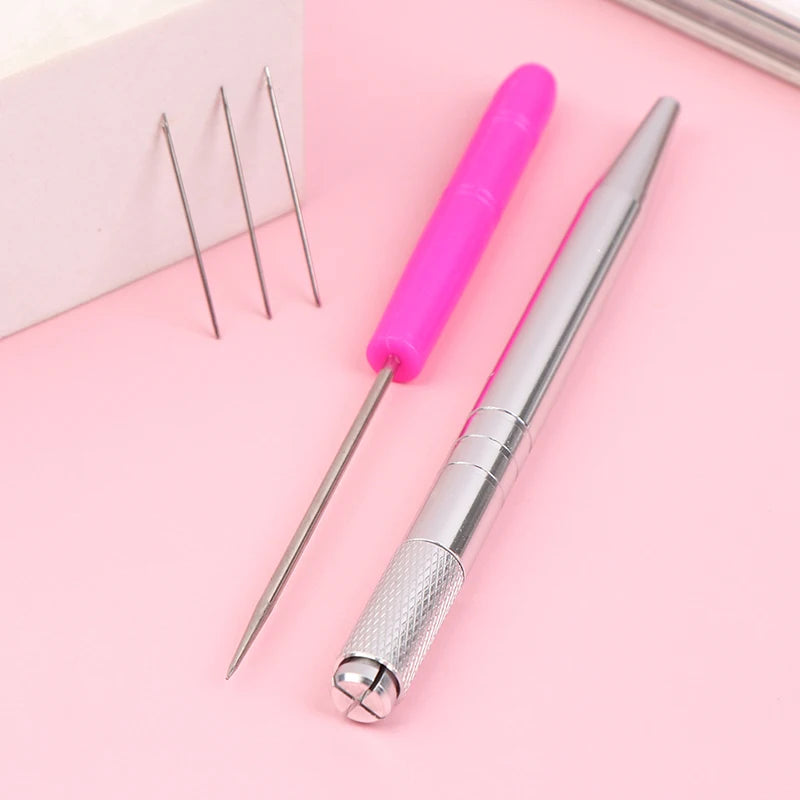 Doll Hair Reroot Needle Kit Repaint Baby Head Reborn Hair Rooting Tools Wig Making Supplies Accessories Set Zpaxo