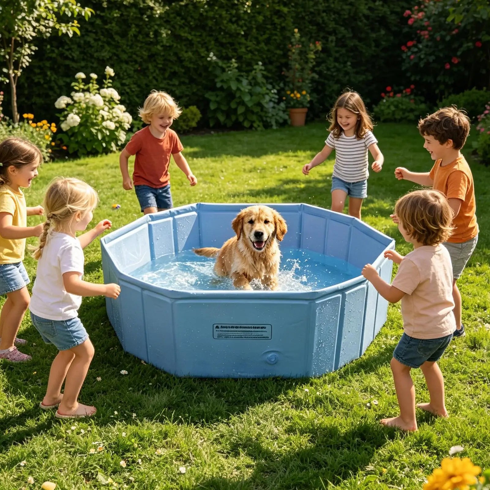 Pet Pool Foldable Kitten Swimming Wading Bathtub Portable Dog Small