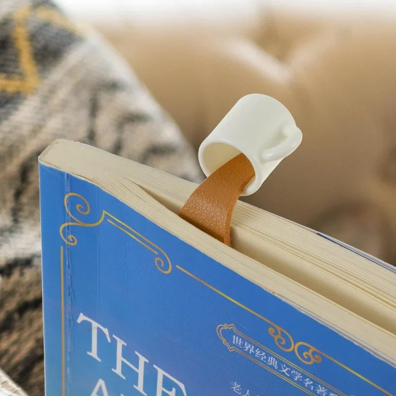 Coffee Cup PVC Bookmark – Gift for Book & Coffee Lovers Novelty Bookmark Zpaxo