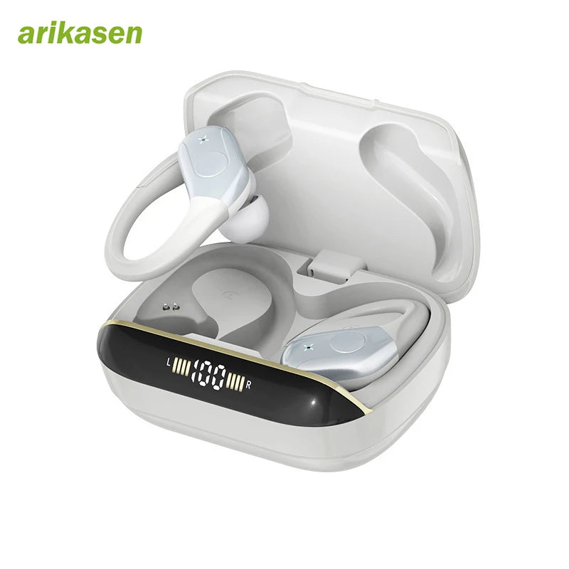 Wireless Earbuds Bluetooth 5 4 Headphones True Stereo Sound Earphones Zpaxo WHITE