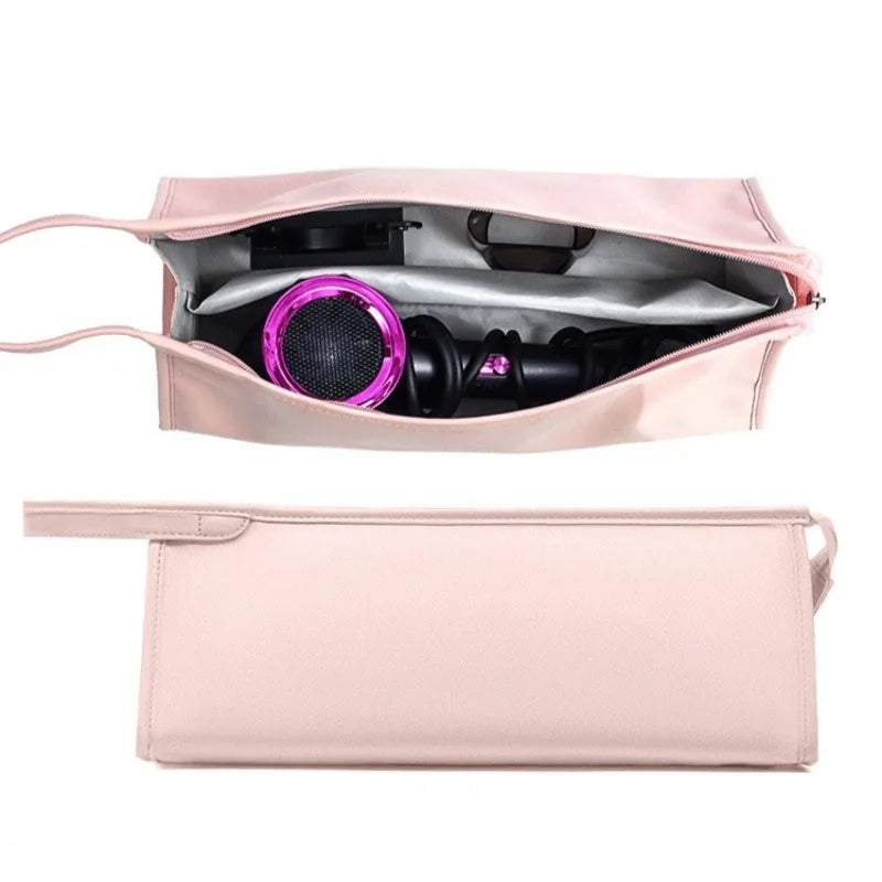 Portable PU Leather Hair Dryer Storage Bag Travel Case For Dyson/Airwrap Styler/Shark Flexstyle Carrying Supersonic Hair Dryer Zpaxo