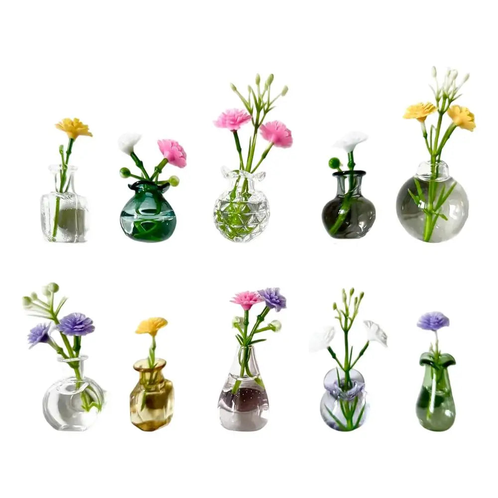 Magnet Vases Refrigerator 10 Glass Cute Decor Small Fridge Flower