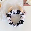 New Cow Patterned Wash Face Headband Cartoon Hair Bands Non-slip Hair Hoop Women Zpaxo A