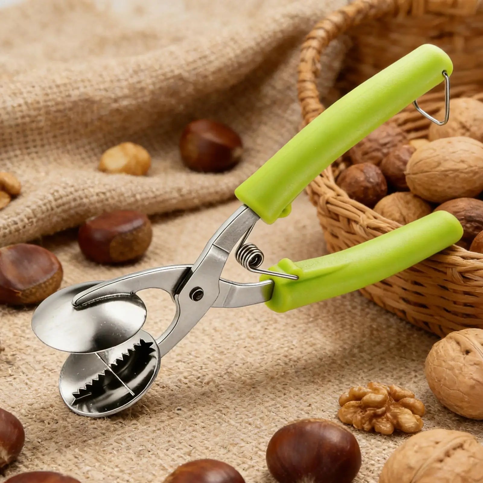 Stainless Steel Chestnut Cutter & Nut Cracker Opener Tool Nut Cracker Tool Zpaxo
