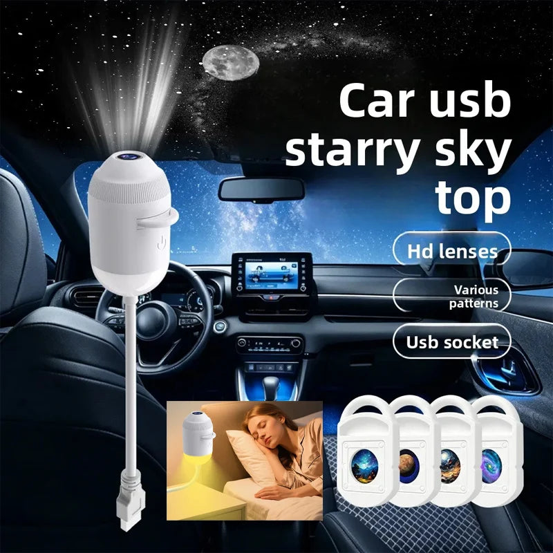 USB Starry Sky Projection Night Light Car Bedroom Create Romantic