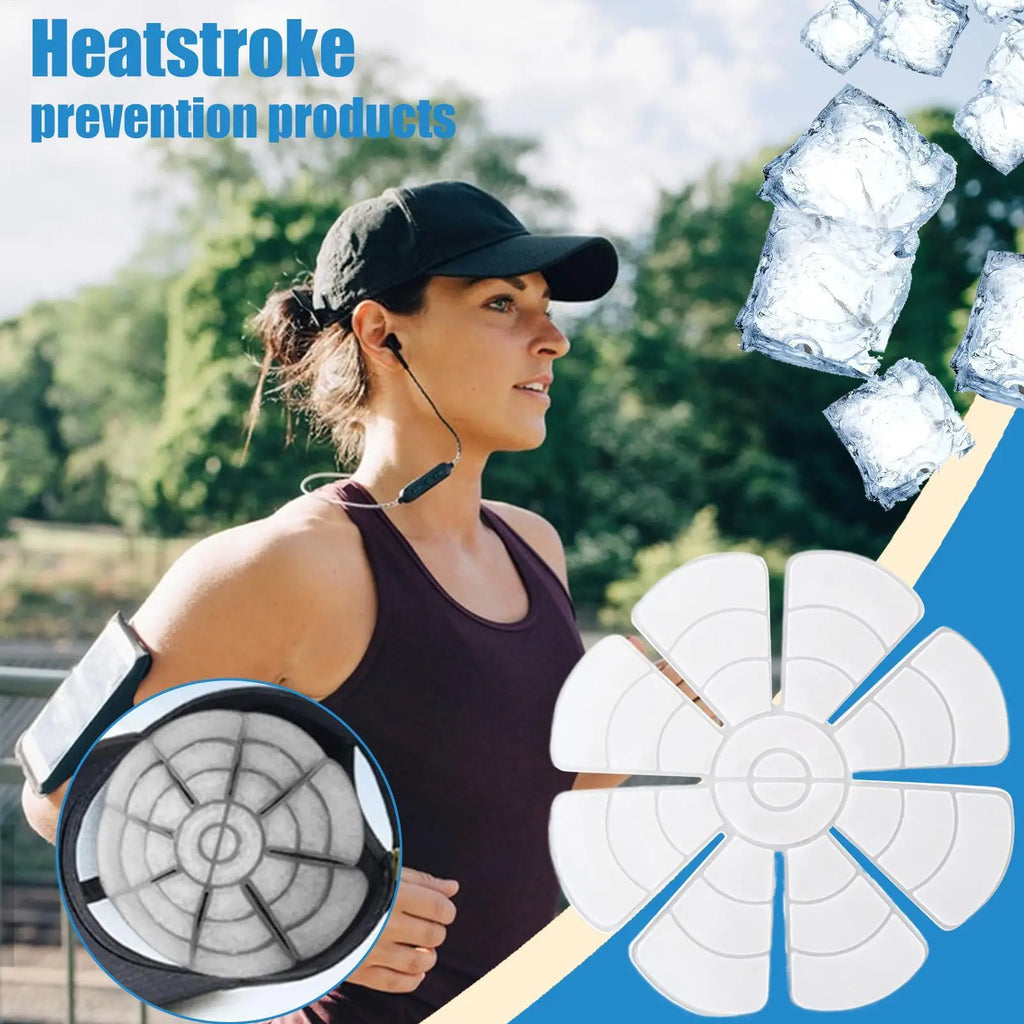 Summer Hard Hat Cooling Pad Reusable Helmet Ice Heatstroke Prevention