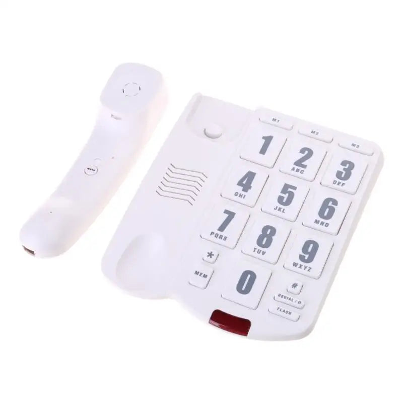 652F Big Button Landline Phone Desktop Telephone Loud Ringtone Fixed Zpaxo