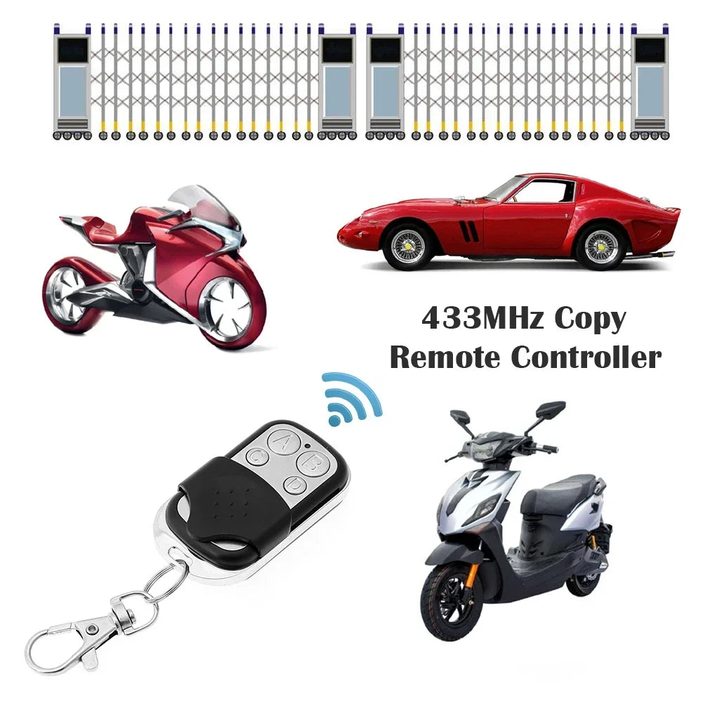 1 2 5 Universal Garage Door Control Wireless RF Remote 433MHz Zpaxo