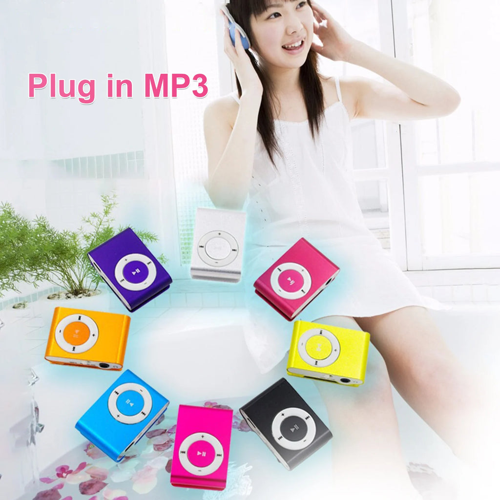 Mini Portable USB MP3 Player Clip Waterproof Sport Compact Metal