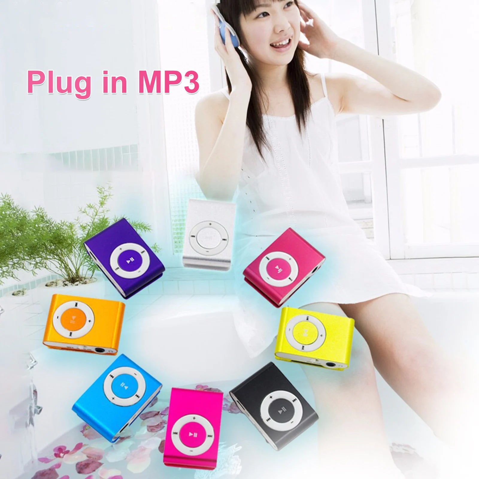 Mini Portable USB MP3 Player Clip Waterproof Sport Compact Metal