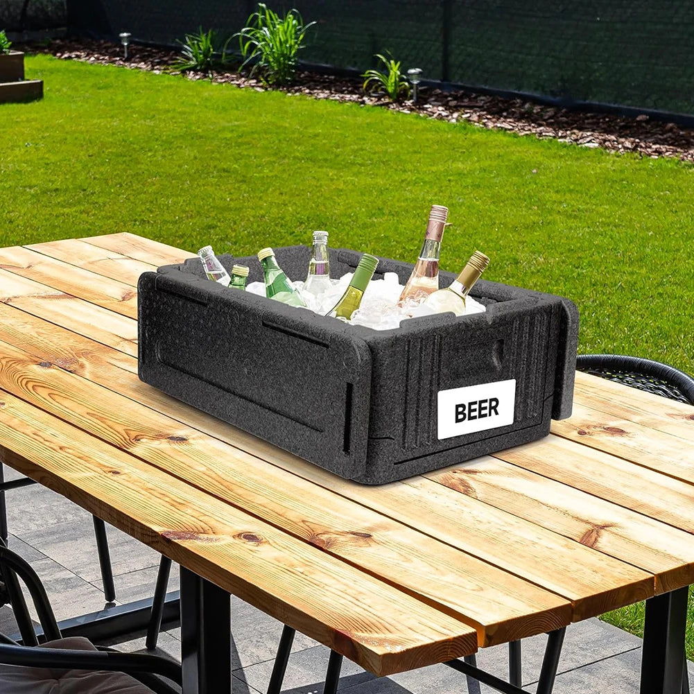Insulated Food Carrier Box EPP Large Capacity Foldable Thermal Zpaxo