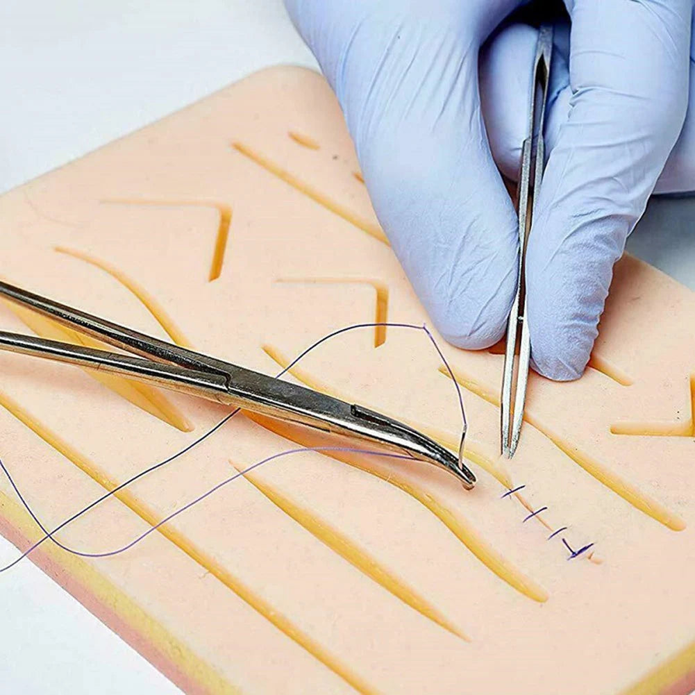 4-1set Simulation Wounds Suture Training Pads Human Traumatic Skin Model kit for Medical Student Suture Laboratory Equipments Zpaxo