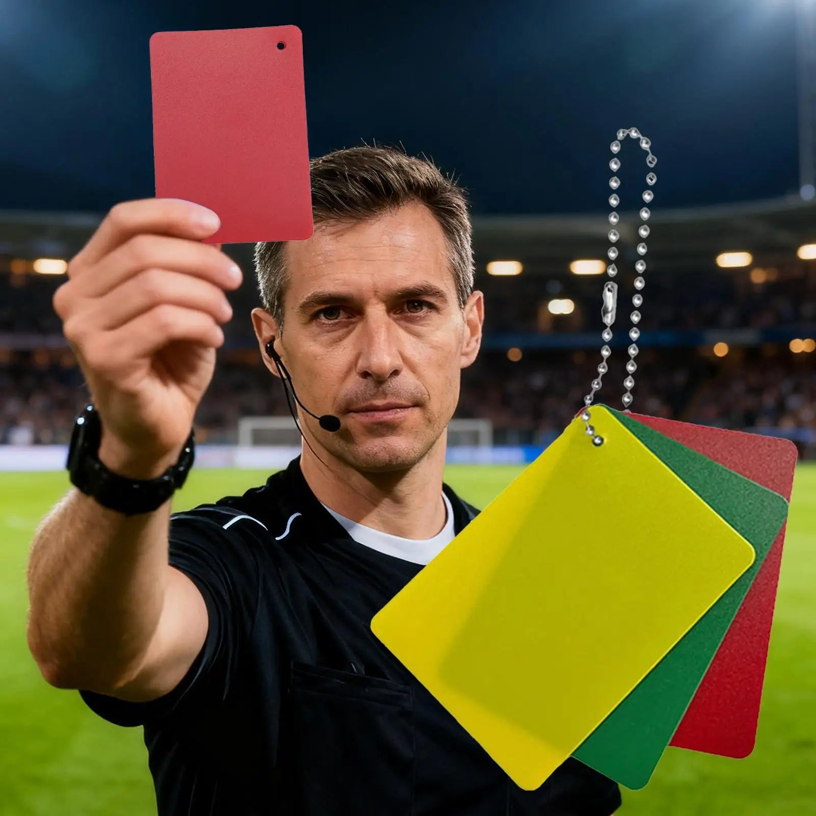 Football Penalty Cards Sports Refereeing Accessories Red Yellow Green
