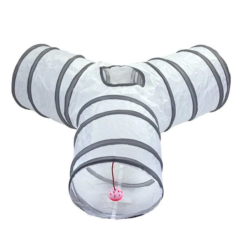 White Cat Passage Cat Tunnel Runway Cat Drilling Through The Ground Chinchilla Passage Pet Cat Toy Supplies Promote Relationship Zpaxo