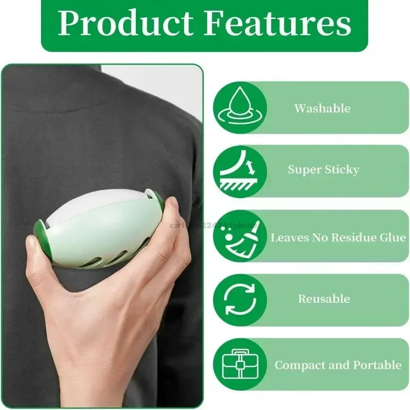 Portable Reusable Lint Roller Ball Washable Gel for Clothes and Pet Hair Removal Needed Compact Design with Ventilation Holes Zpaxo