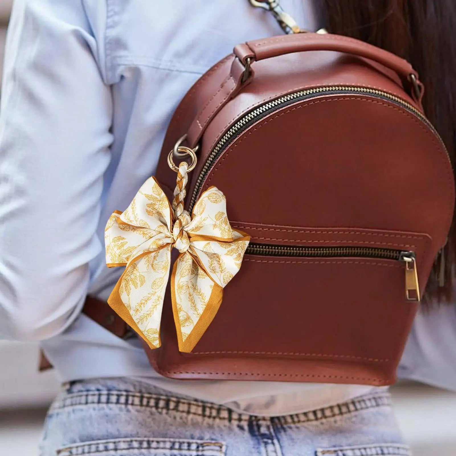 Bag Decoration Accessories Cute Bow Shape Keyring Keychain Bag Charm For Women For Adults Wife Girlfriend Indoor Outdoor Zpaxo