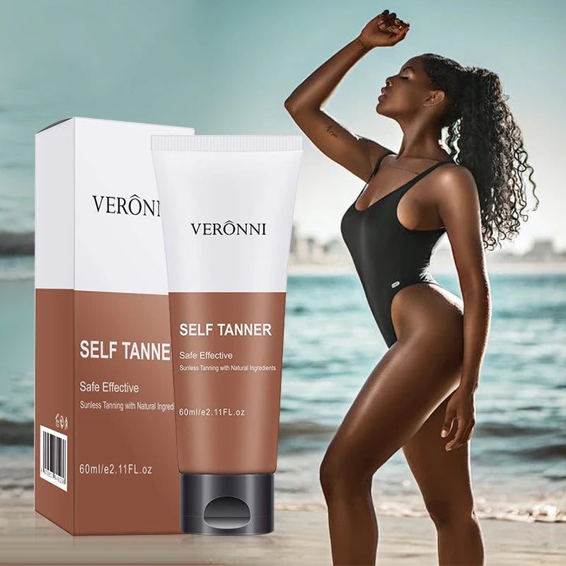 BODY TANNING OIL Bronzing Cream,Ultra Moisturizing&Tan Boosting,Natural Streak-Free Tinted self-Tanning Care For Body and Face Zpaxo